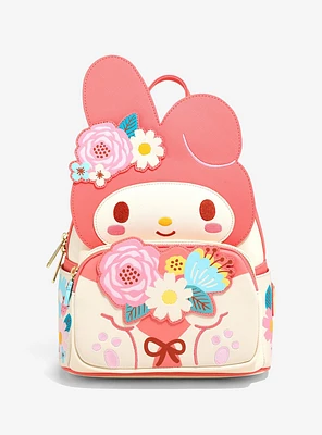 Loungefly Sanrio My Melody Figural Floral Mini Backpack — BoxLunch Exclusive