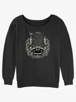 Disney Haunted Mansion Gargoyle Candle Holder Womens Slouchy Sweatshirt