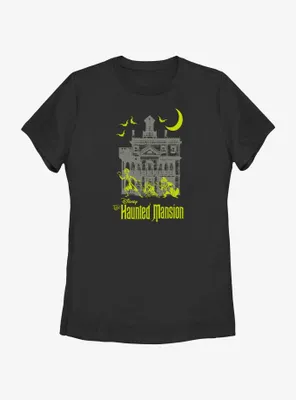 Disney Haunted Mansion Moon Night Hitchhike Womens T-Shirt