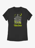 Disney Haunted Mansion Moon Night Hitchhike Womens T-Shirt