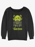 Disney Haunted Mansion Leota Toombs Crystal Ball Talking Heads Womens Slouchy Sweatshirt