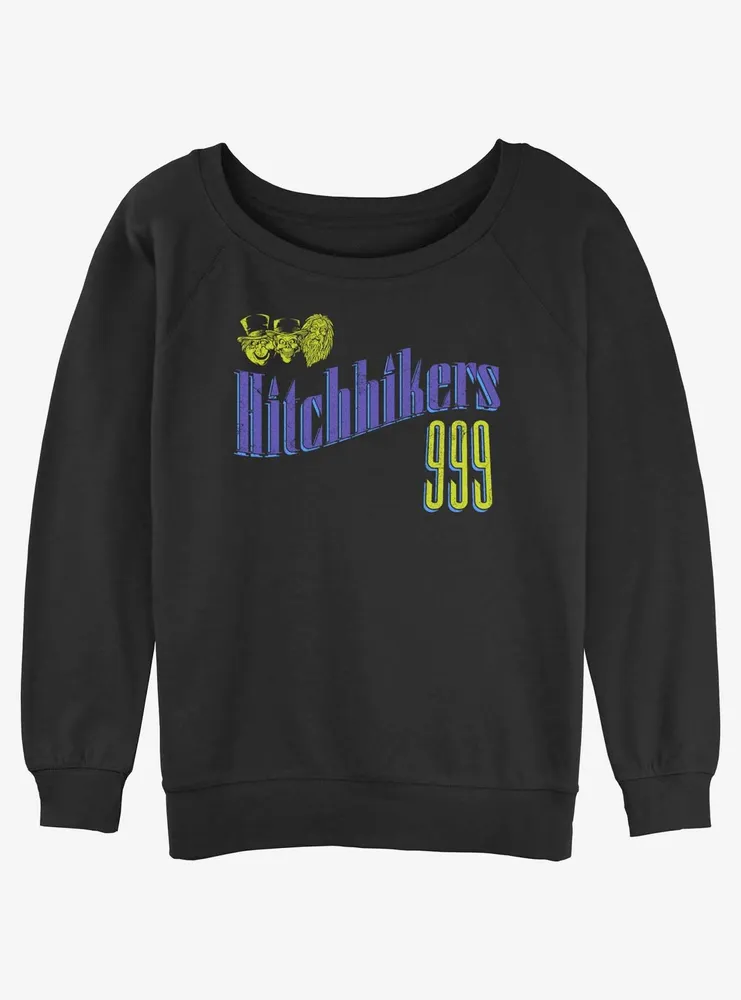 Disney Haunted Mansion Hitchhikers Club Womens Slouchy Sweatshirt