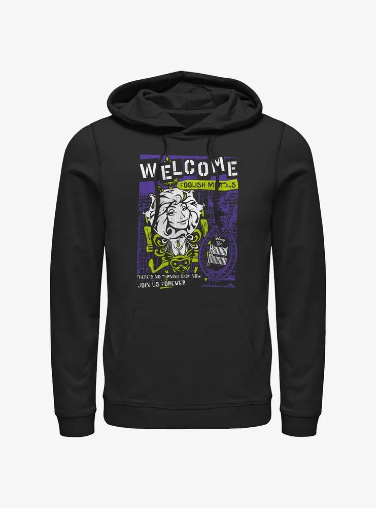 Disney Haunted Mansion Leota Toombs Welcome Poster Hoodie