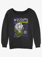 Disney Haunted Mansion Leota Toombs Welcome Poster Womens Slouchy Sweatshirt