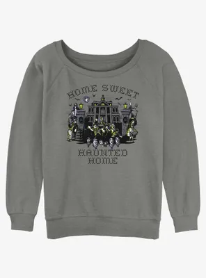Disney Haunted Mansion Home Sweet Womens Slouchy Sweatshirt
