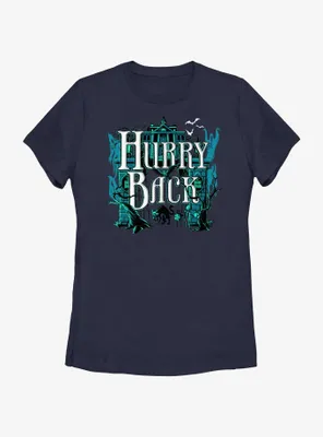 Disney Haunted Mansion Hurry Back Womens T-Shirt