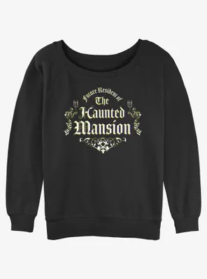 Disney Haunted Mansion Future Resident Womens Slouchy Sweatshirt