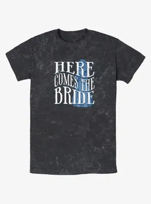 Disney Haunted Mansion Here Comes The Ghost Bride Mineral Wash T-Shirt