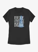 Disney Haunted Mansion Here Comes The Ghost Bride Womens T-Shirt