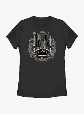 Disney Haunted Mansion Gargoyle Candle Holder Womens T-Shirt