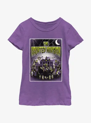 Disney Haunted Mansion Horror Poster Youth Girls T-Shirt BoxLunch Web Exclusive