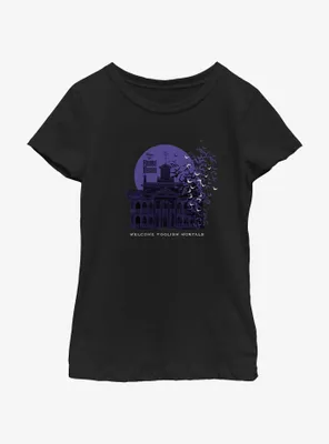 Disney Haunted Mansion Welcome Foolish Mortals Youth Girls T-Shirt