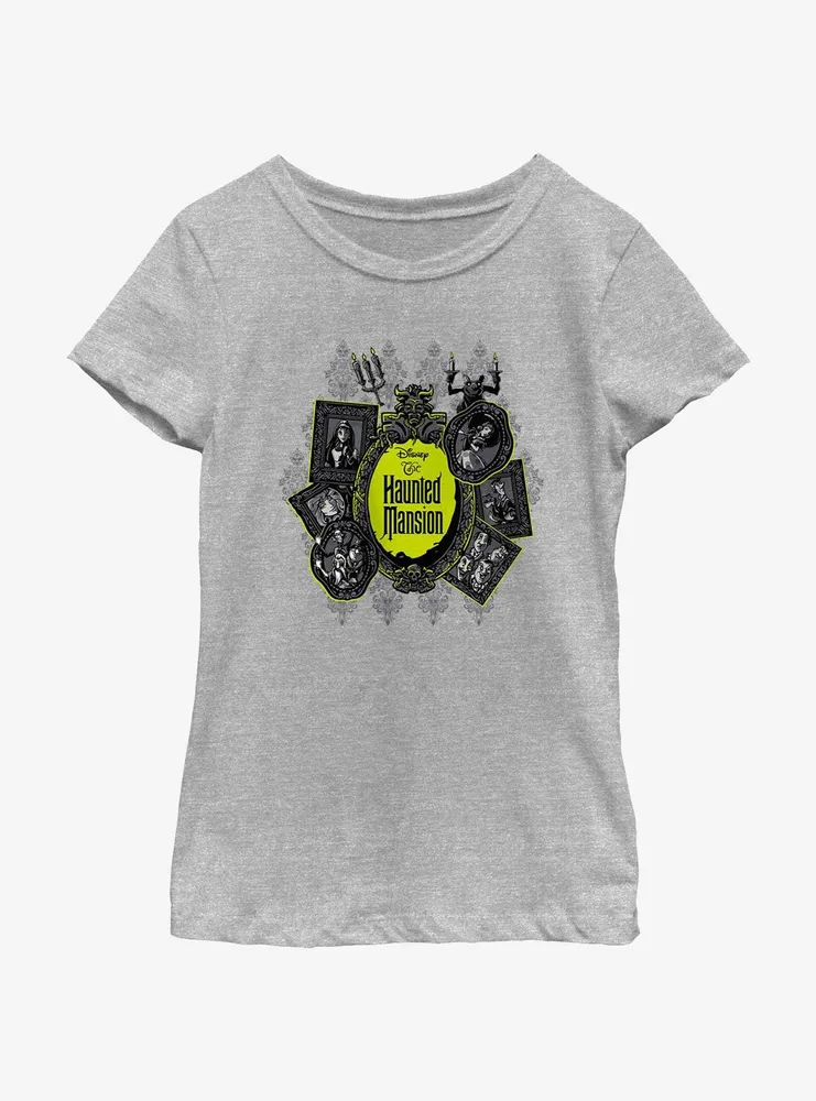 Disney Haunted Mansion Resident Portraits Youth Girls T-Shirt