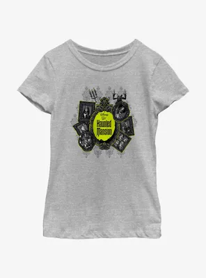 Disney Haunted Mansion Resident Portraits Youth Girls T-Shirt