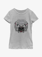 Disney Haunted Mansion Gargoyle With Candles Youth Girls T-Shirt