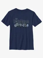 Disney Haunted Mansion Hitchhiking Ghosts Logo Youth T-Shirt