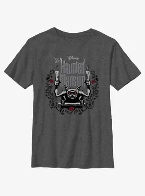 Disney Haunted Mansion Gargoyle With Candles Youth T-Shirt