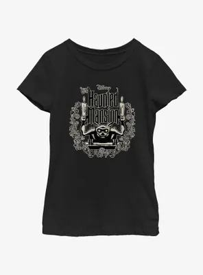 Disney Haunted Mansion Gargoyle Candle Holder Youth Girls T-Shirt