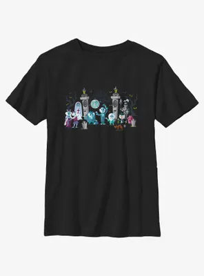 Disney Haunted Mansion Entrance Lineup Youth T-Shirt