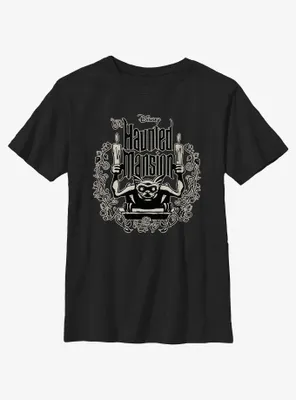 Disney Haunted Mansion Gargoyle Candle Holder Youth T-Shirt