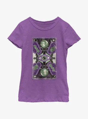 Disney Haunted Mansion Madam Leota Tarot Card Youth Girls T-Shirt