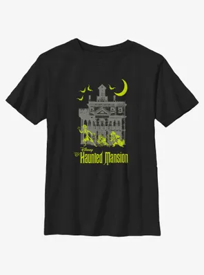 Disney Haunted Mansion Moon Night Hitchhike Youth T-Shirt