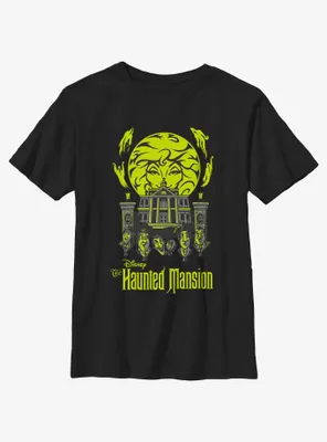 Disney Haunted Mansion Leota Toombs Crystal Ball Talking Heads Youth T-Shirt