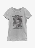 Disney Haunted Mansion Blueprint Youth Girls T-Shirt