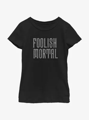 Disney Haunted Mansion Foolish Mortal Youth Girls T-Shirt