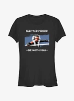 Star Wars Ahsoka May The Force Be With You Portrait Girls T-Shirt