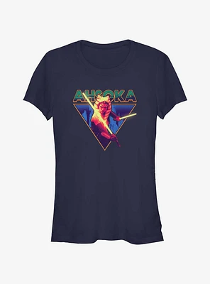 Star Wars Ahsoka Blazing Saber Girls T-Shirt