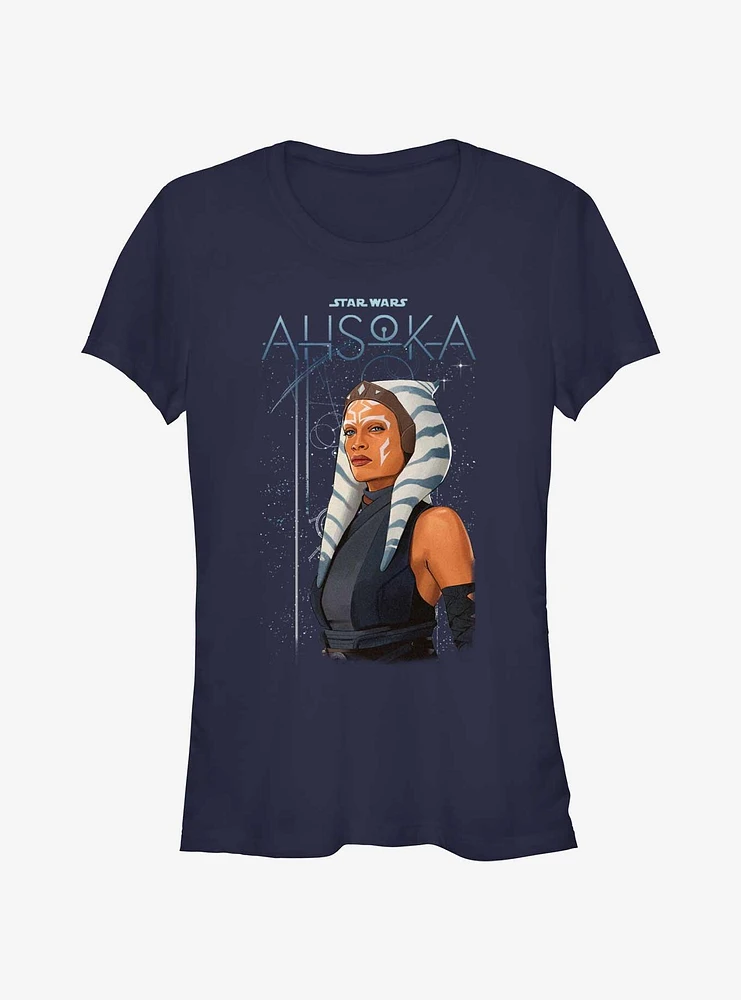 Star Wars Ahsoka Celestial Jedi Girls T-Shirt Hot Topic Web Exclusive
