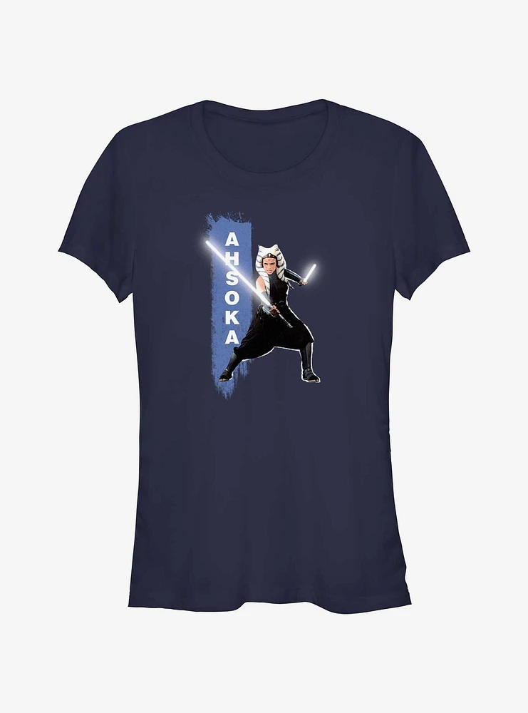 Star Wars Ahsoka Two Sabers Girls T-Shirt