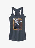 Star Wars Ahsoka Saber Badge Girls Tank