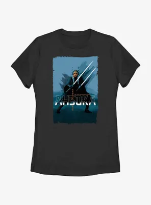 Star Wars Ahsoka Cold Tonal Womens T-Shirt