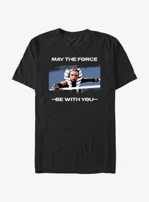 Star Wars Ahsoka May The Force Be With You Portrait T-Shirt