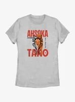 Star Wars Ahsoka Face Overlay Womens T-Shirt