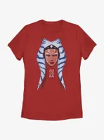 Star Wars Ahsoka Montral Portrait Womens T-Shirt