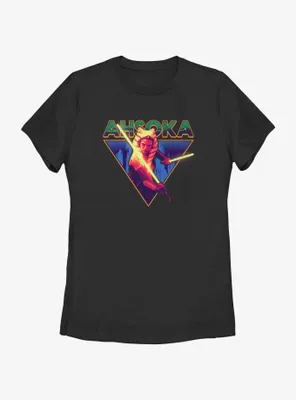 Star Wars Ahsoka Blazing Saber Womens T-Shirt