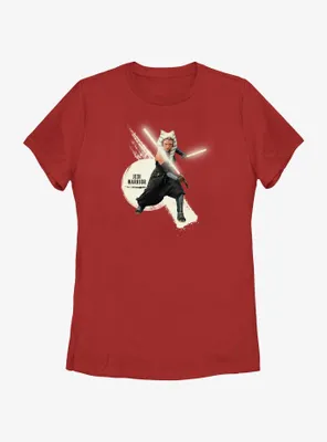 Star Wars Ahsoka Ready For Battle Womens T-Shirt