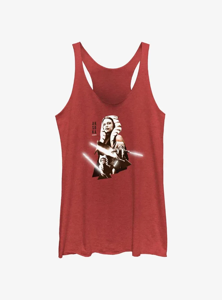 Star Wars Ahsoka Hero Portrait Womens Tank Top