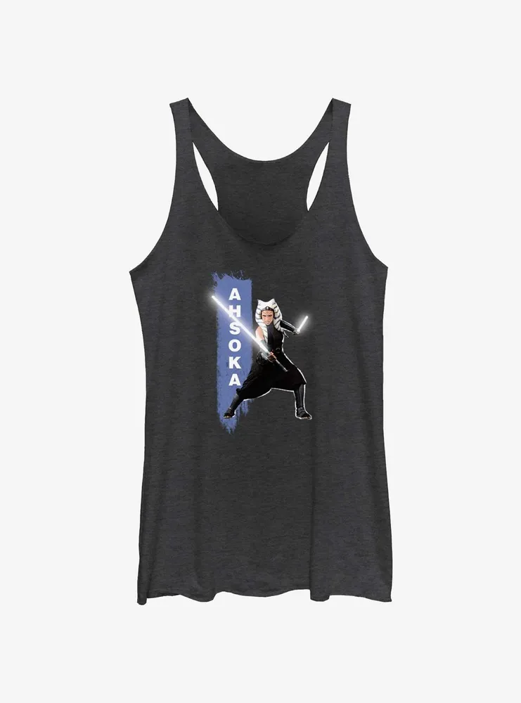 Star Wars Ahsoka Two Sabers Womens Tank Top