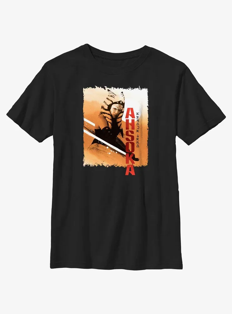 Star Wars Ahsoka Warm Tonal Swoosh Youth T-Shirt