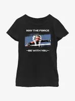 Star Wars Ahsoka May The Force Be With You Portrait Youth Girls T-Shirt