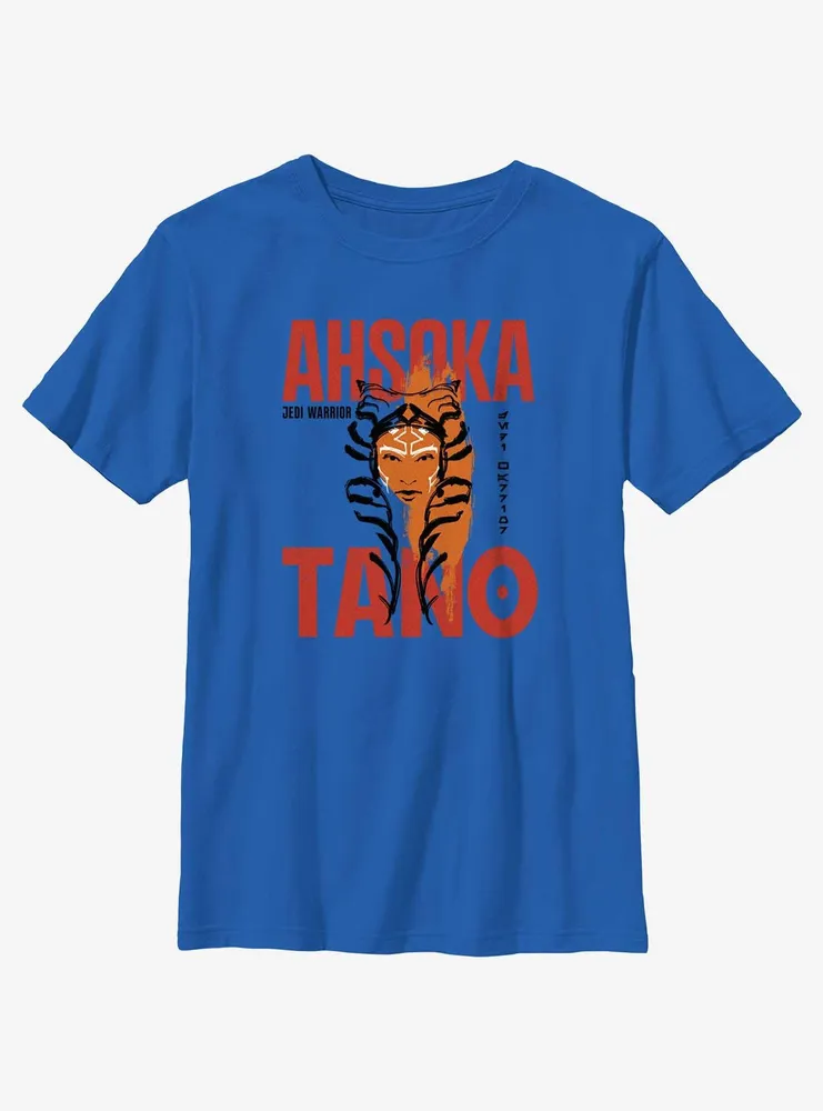 Star Wars Ahsoka Face Overlay Youth T-Shirt