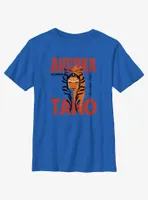 Star Wars Ahsoka Face Overlay Youth T-Shirt