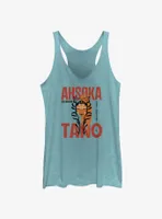 Star Wars Ahsoka Face Overlay Womens Tank Top