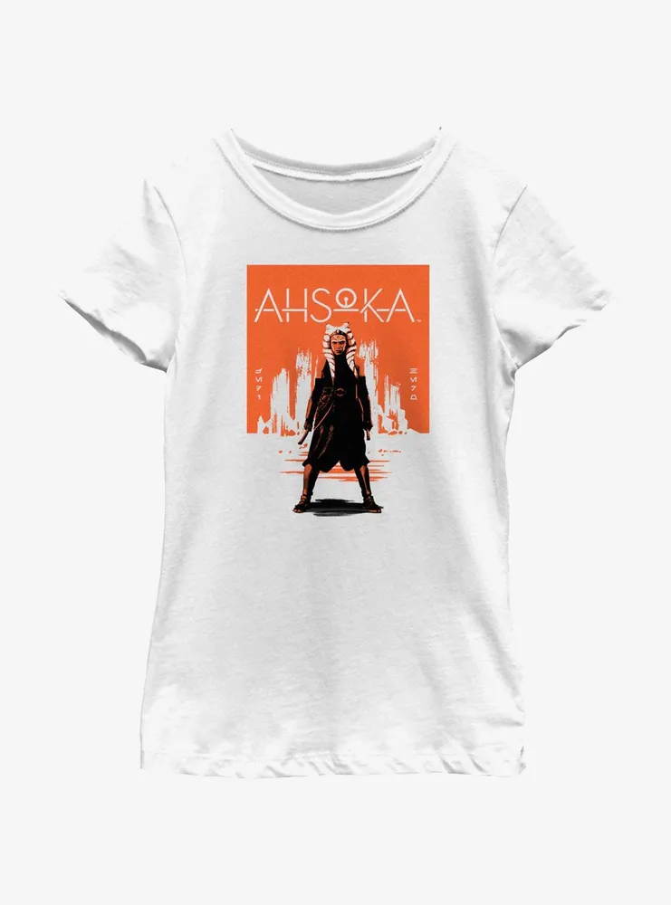 Star Wars Ahsoka Action Stance Youth Girls T-Shirt