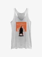 Star Wars Ahsoka Action Stance Womens Tank Top