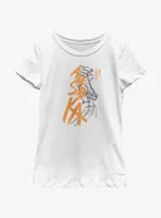 Star Wars Ahsoka Brush Strokes Portrait Youth Girls T-Shirt